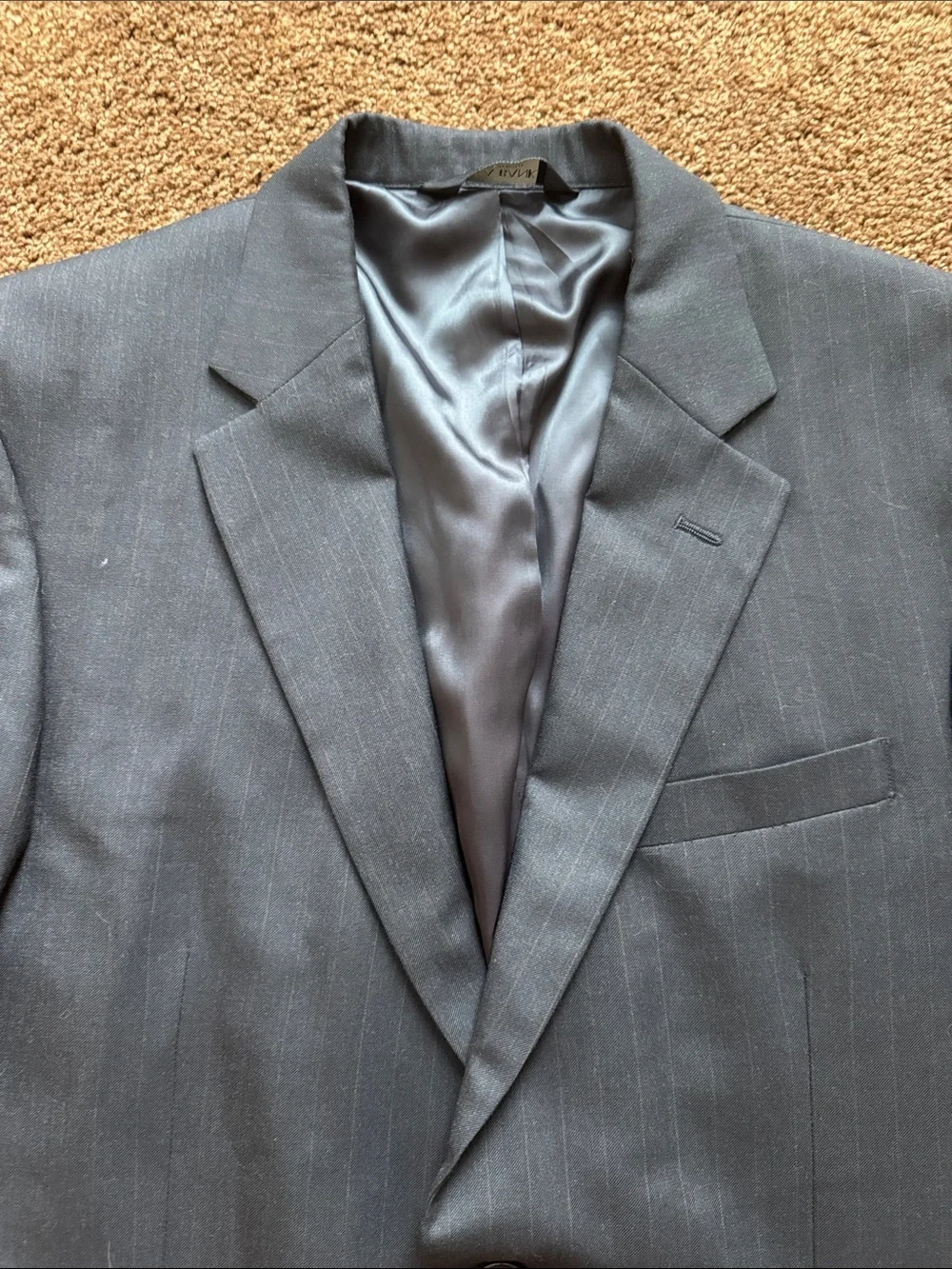 Jos. A. Bank Navy Two-Button Pinstripe Suit Jacket